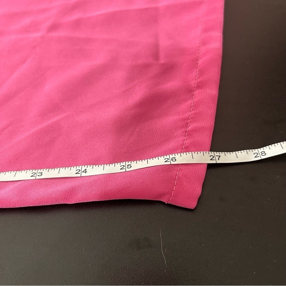 Boohoo Plus Ruffle Wide Leg Jumpsuit Pink Size 28 - Picture 6 of 6